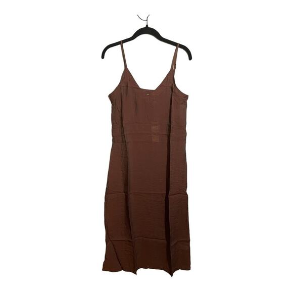 Anthropologie LACAUSA Alma Slip Dress in Chocolate Size XS NWT‎ - Picture 6 of 13